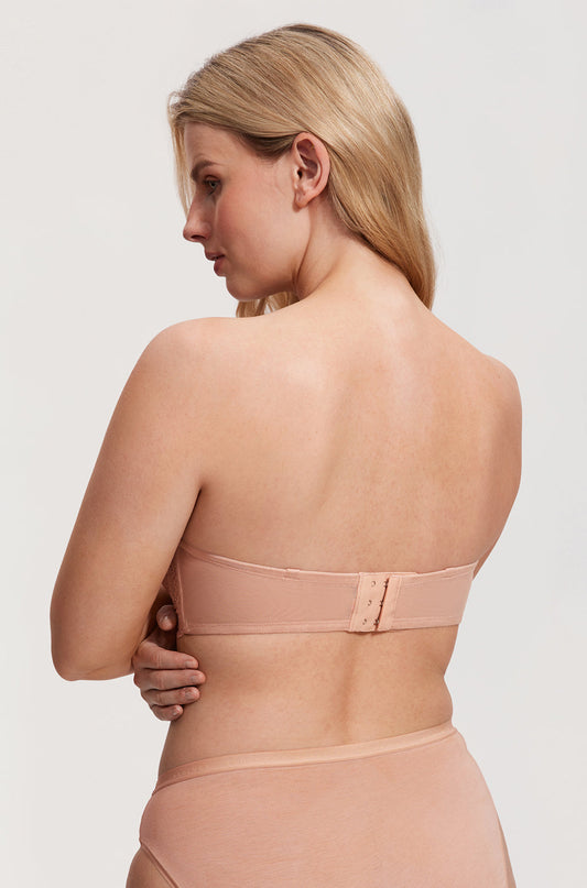 Eyelash Lace Strapless Bra